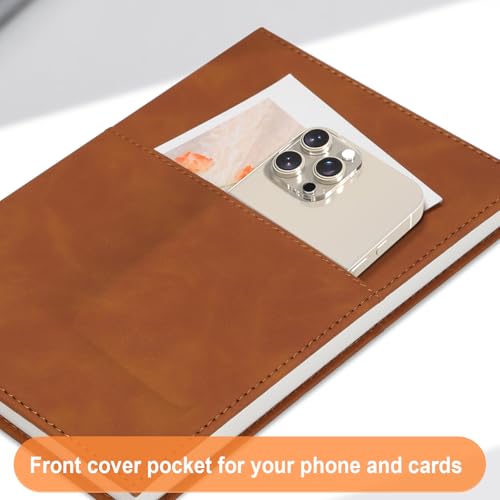 Comix Lined Journal Notebook for Work, 240 Pages, 5.5" x 8.3", Light Brown - color: Light Brown, size: 1 Pack