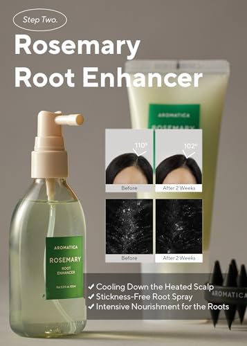 AROMATICA Rosemary Scalp Care Gift Set with Dual Brush