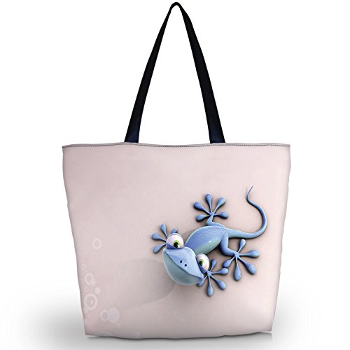 Beach Tote Bags Travel Shopping Bag With Zippered for Women - color: Sb-6006