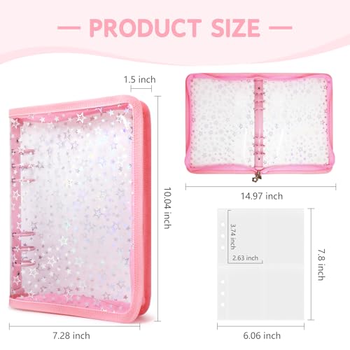 A5 Photocard Binder Holder Photo Card Storage Book 320 Pockets, Pink - color: Pink