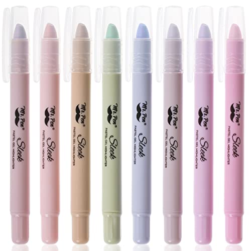 Mr. Pen- No Bleed Gel Highlighters, Morandi Colors, 8 Pack - color: Morandi Colors 1, size: 8 Pack