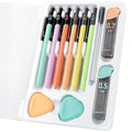 Solati Pastel Mechanical Pencil Set, 6 Pack with Case, 0.5mm & 0.7mm
