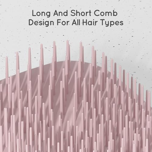 ecoed 2 PC Scalp Massager Shampoo Brush, Scalp Scrubber & Exfoliator(Pink) - color: Coral Pink, size: 2PC