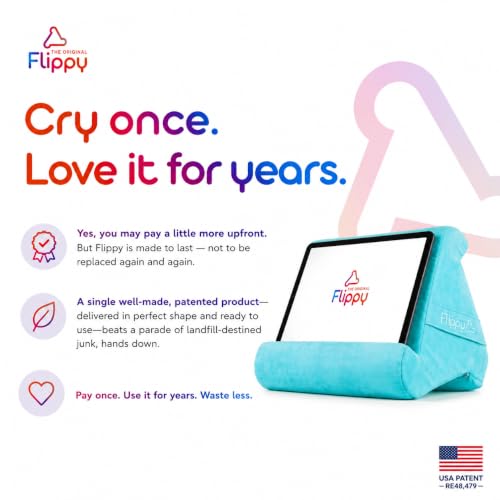 Flippy Original Tablet Pillow Stand & iPad Holder, Gift for Book Lovers & Readers, Multi-Angle Stand with Storage for Lap, Desk & Bed, Compatible with Kindle, Fire, iPad & Samsung, I Wanna Go to Miami - color: I Wanna Go To Miami 4.0