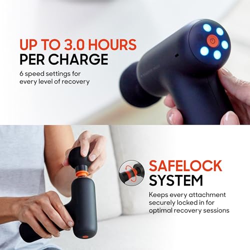 Sharper Image Powerboost Core Mini Percussion Massage Gun, 2026 Version - color: Black - Core