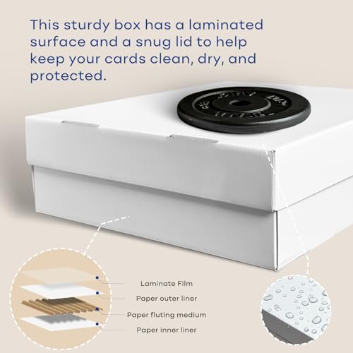 2-Pack Trading Card Storage Box, Cardboard Card Box for MTG TCG Sports Card - color: 4 Row-2 Boxes