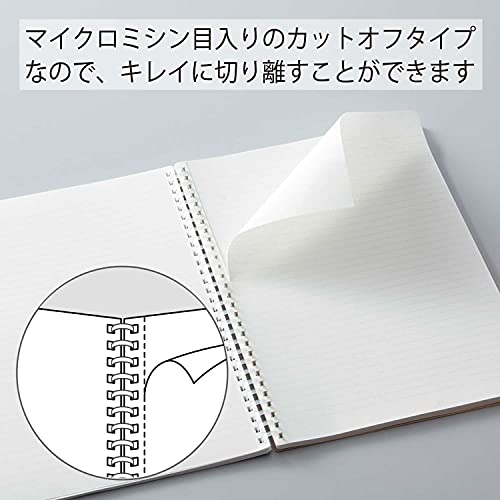 KOKUYO Spiral Lined Notebook, 8.3'' x 5.8'' Pastel Journal A5 Soft Ring Notebooks with Dot 6 mm Ruled, 80 Sheets, Light Blue 1 Subject Notebook, Note Taking for School. (SU-SV338BT-LB) - color: Light Blue, size: A5