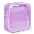 WLLWOO Clear Makeup Bag Mini Cosmetic Pouch Travel Toiletry Organizer - color: 1pcs-Mini-Purple