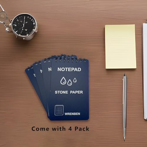 Waterproof Top Spiral Notepads 3" x 5", Universal Grid, Blue - color: Blue, size: Small
