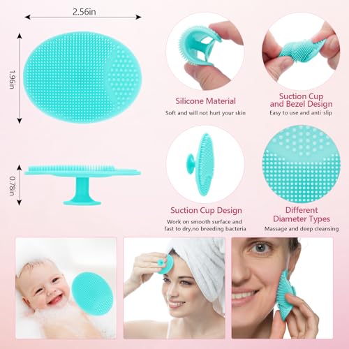 Yokilly Silicone Face Scrubber Kit: Exfoliator Blackhead Skin Care Tool - color: 8 Piece Kit