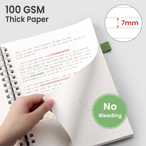 EMSHOI Lined Spiral Journal Notebook, 300 Pages, A4 Size (8.2'' x 11.2'') - color: Green, size: A4