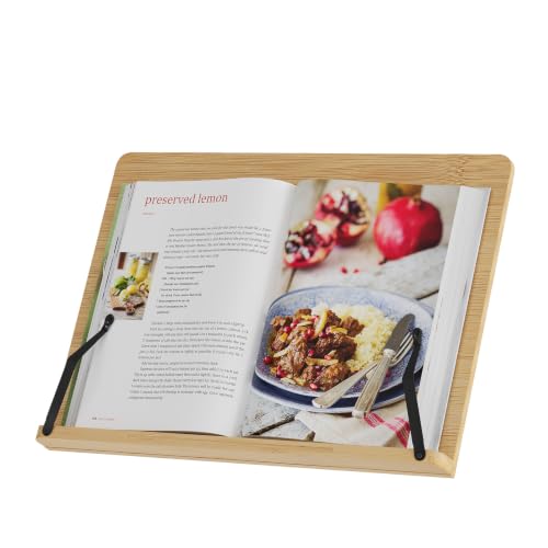 Cook Book Stand,Adjustable Height Book Holder for Reading Hands Free - size: L-15.4*11 inches