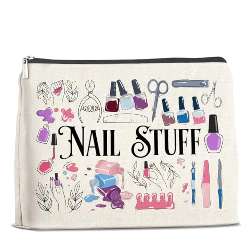 Nail Tech Makeup Bag Gifts for Women Nail Technician Artist - color: J