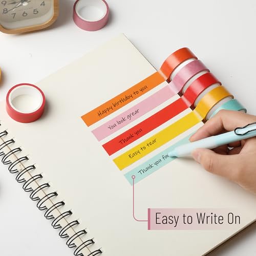 Mr. Pen- Washi Tape Set, 10 Rolls, 5 Yards/Roll, Washi Tape for Scrapbook - color: Summer Design