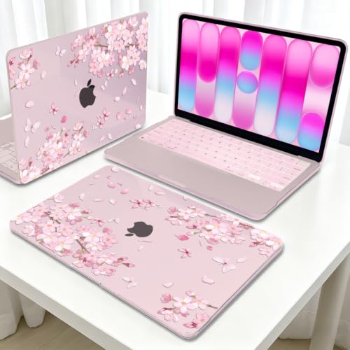 Cherry Blossom Pink Case for 2026 MacBook Neo 13 Inch A18 Pro A3404 - color: Cherry Blossom