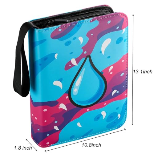 Card Binder 720 Pockets, 9-Pocket Trading Card Binder with 40 Sleeves, Zipper Card Holder Album for TCG, MTG, Baseball, Football and Sports Cards, Blue - color: Blue, size: 720 Pockets
