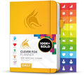 Clever Fox Daily Planner, Undated Professional & College Day, Amber Yellow - color: Amber Yellow (Undated)