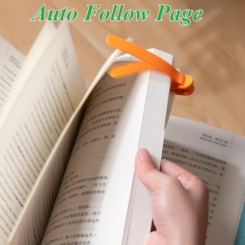 12Pcs Automatic Bookmark, Smart Marks for Reading Women Men Kids, Silicone Bookmarks for Book Lovers, Unique Markers for Reading Clip Page Holder Accessories - color: 12pcs Colorful Bookmark
