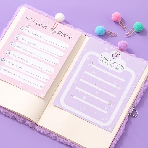 HAPPY LOLLI Purple LolliME DIY Journal Kit for Tween & Teen Girls Ages 8–14, Birthday Gift, 300+ Pieces Lockable Diary Set, Arts & Crafts, Scrapbook & Creative Journaling - color: Purple LolliME