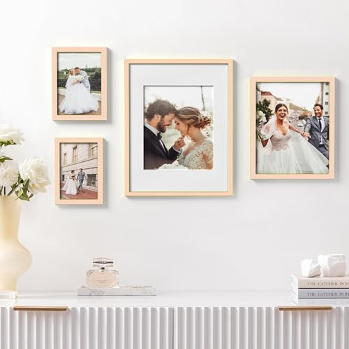 eletecpro 4x6 Enamel Picture Frame with Real Glass Cover, Pink, 2-Pack - color: Pink, size: 4x6