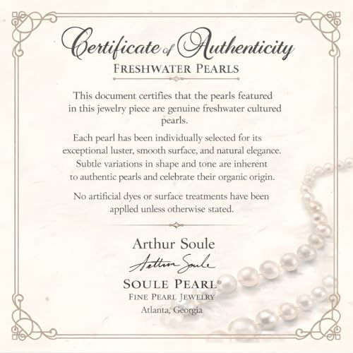 Real Freshwater Pearl Stud Earrings for Women, Hypoallergenic - color: Rhodium Plated, size: 9.0-9.5mm