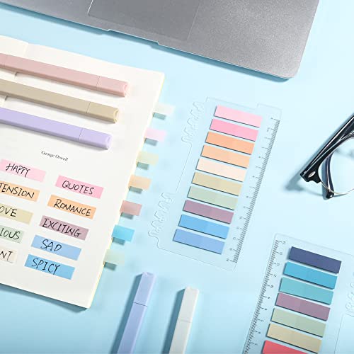 Sticky Book Tabs Book Annotation Kit 720PCS Annotation Tabs 6 Highlighters