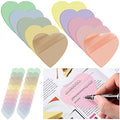 Jetec 500 Sheets Transparent Sticky Notes Bulk Pastel, Colorful, Cute - color: Colorful, style: Cute