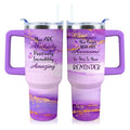 40 oz Tumbler with Handle and Straw Lid Leak Proof - color: Awesome Gifts