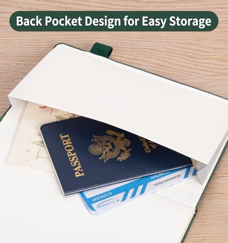 6 Pack Lined Journal Notebook for Women Men, A5 Hardcover Leather Journals - color: A-Tree-AGreen, size: 6 Pack-A5（5.8"×8.3"）