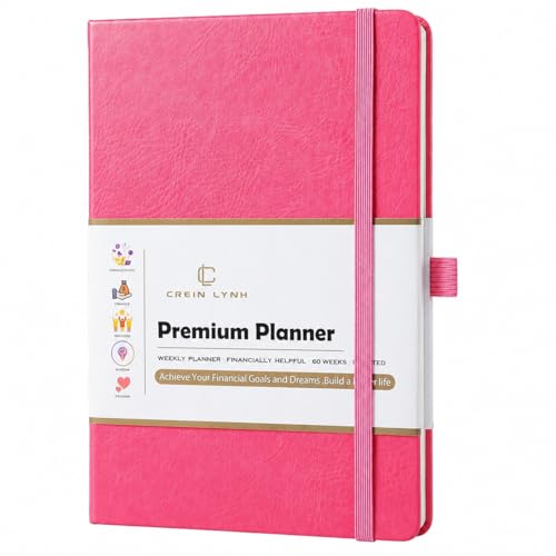 Planner 2025-2027, 36 Months Weekly and Monthly Planner with Budget & Goal Setting, 8.3" x 5.7", Flexible Cover, Daily Organizer with Inner Pocket, Bookmarks, Pen Holder for School Office Home, Pink - color: Pink