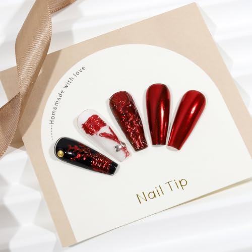 Artdone Chrome Nail Powder,Red Iridescent Aurora Powder Metallic Mirror Effect Pigment Pearlescent Mermaid Pigment Pearl Glitter Dust Kit, Nail Art Decoration, Resin Craft - color: 1 Jar - Red