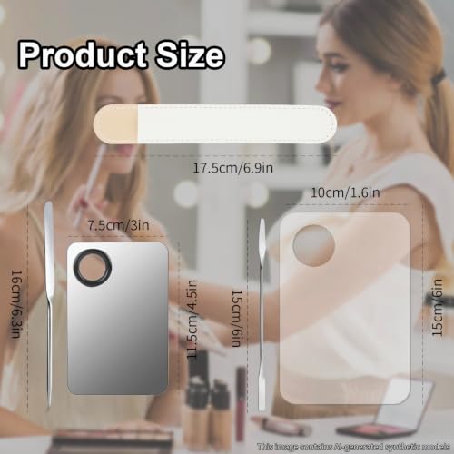 5pcs Makeup Spatula Korean Set with Foundation Spatula and Makeup Palette