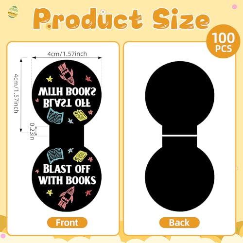 AmazingSpark 50 Pcs Magnetic Bookmarks for Reading, Chalk Drawing - style: Chalk Drawing