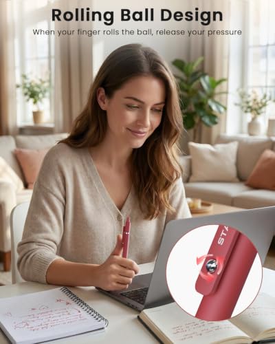 STAGEEK GX3 Red Gel Pens, 6 Pcs Quick Dry Smooth Writing Pen with 3 Refills - color: 6Pcs Red