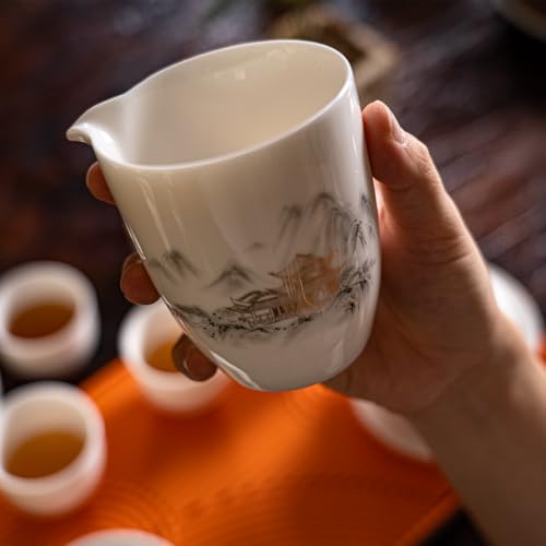 KEYDUACU Gaiwan Tea Set,Chinese Gongfu Tea Set,Portable for Adults,Travel - style: Travel-House