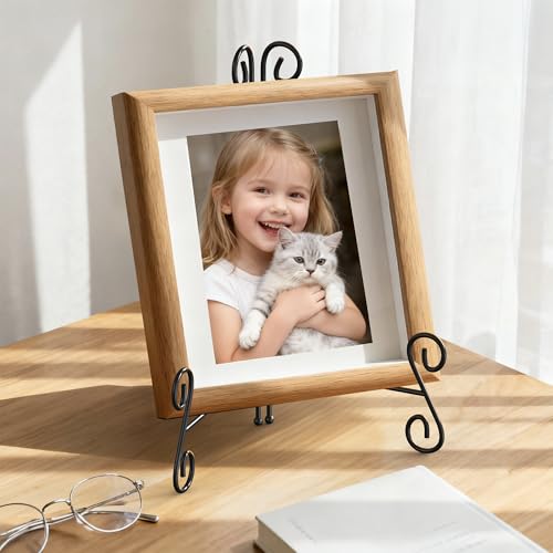 Plate Stand, 6 Inch Metal Plate Stands for Display 1 Pack, Black Iron Easel Stand Decorative Plate Holder for Picture Frame Photo Collectibles Book - size: 6 Inch - 1Pack