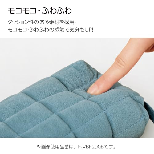 KOKUYO Padded Pencil Holder, Soft Stationery Pouch, Mococo Blue - color: Blue