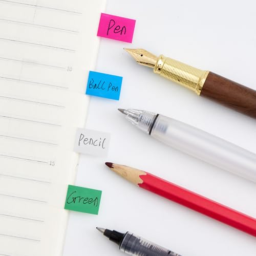 Sticky Tabs Notes Page Marker - 1000Pcs Transparent Pop Up Writable Colored Book Index Tab Repositionable File Flags Label Self Adhesive Divider Sticker for Notebook Office School Teacher Planner Memo - color: Classic