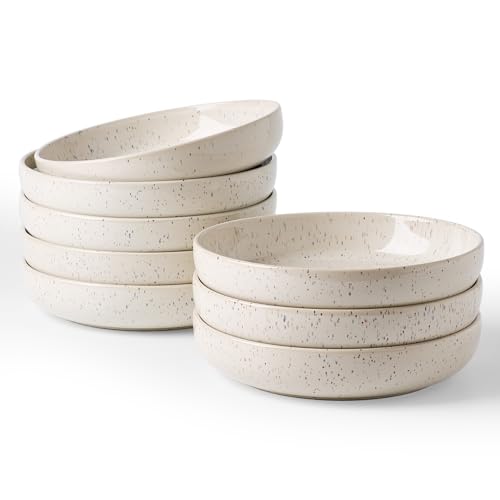 famiware Meteor 33 oz Pasta Bowls Set of 8, Creamy White - color: Creamy White, size: Set of 8