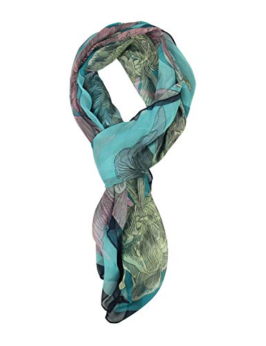 PANTONIGHT Long Chiffon Sheer Scarf Gradient Shaded Colors Lightweight Scarf For Womens - color: No.728