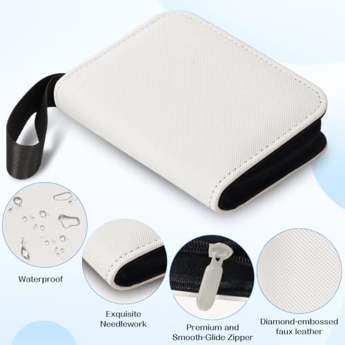 1 Pocket Card Binder–Collectible Trading Card Album,Single Card Holder with 20 Pages,Holds 40 Cards,Side-Loading Mini Binder for TCG,MTG,Sports, Baseball,Football,Small Sports Card Book-White - color: White