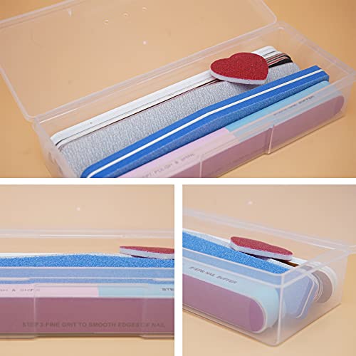Lokyango Clear Manicure Tool Box, Personal Nail Tool Storage Box (4pcs)