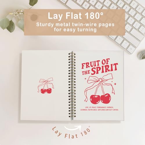 Gift for Woman Fruit of the Spirit Coquette Notebook - color: Cherry - fruit of the spirit
