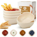5 OZ Dipping Bowls Sets of 6, Small Bowls for Dips - Beige - color: Beige, size: 5 OZ