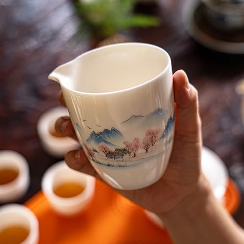 KEYDUACU Gaiwan Tea Set,Chinese Gongfu Tea Set,Portable for Adults,Home - style: Home-Wild Goose
