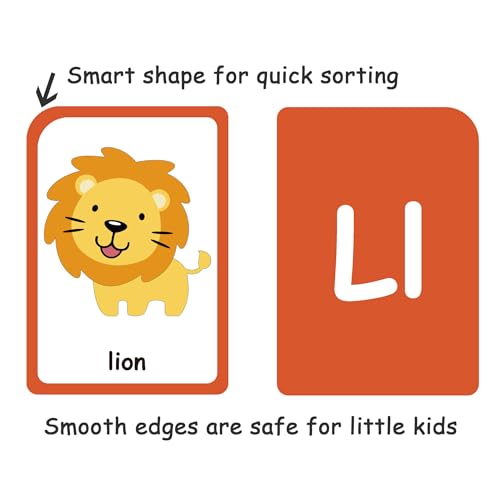 ZazzyKid Flash Cards for Toddlers-Learn Alphabets, Numbers, Colors & Shapes - size: 3.5x5"