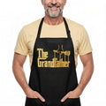 Funny Cooking Apron - Dad, Mom Kitchen Chef Grilling Aprons - 2 Pockets & Long Straps - Men & Women - color: Thegrandfather