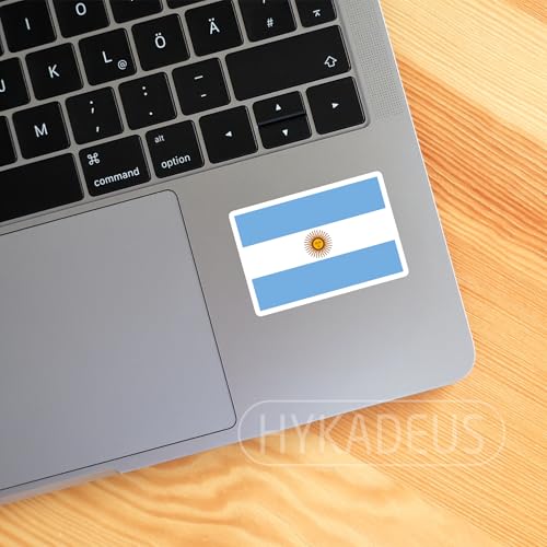 (3Pcs) Argentina Flag Stickers – Argentine National Flag Vinyl Decals, Waterproof Sticker for Laptop, Water Bottle, Scrapbook, Phone Case, Travel Gear, 3" x 2" - color: Argentina