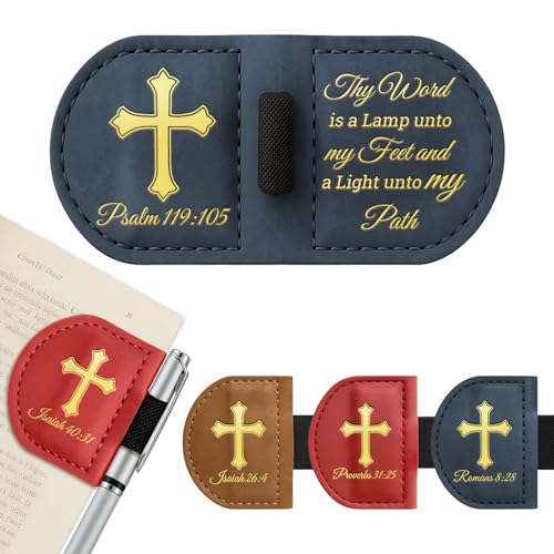 Personalized Magnetic Bookmarks,Bible Bookmark(Blue,Psalm 119：105) - color: Blue, size: Psalm 119：105