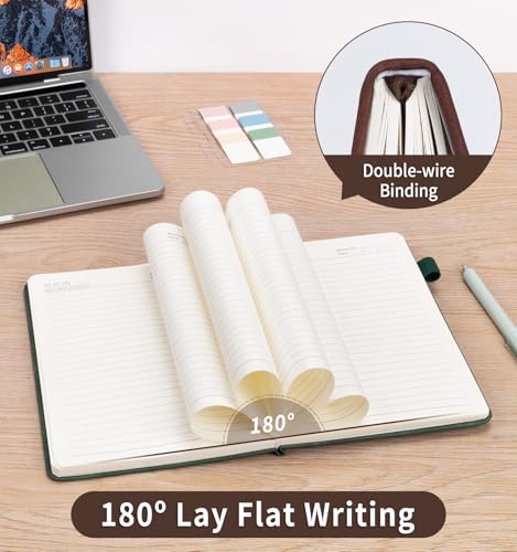 Lined Journal Notebook for Women Men, A5 Hardcover Leather Journals - color: A-Tree-Brown, size: 1 Pack-A5（5.8"×8.3"）